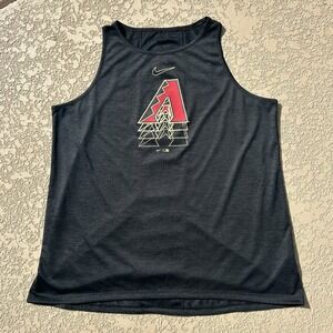 Arizona Diamondbacks Womens XL Sleeveless Tank Top Nike Dri-Fit MLB‎ Baseball